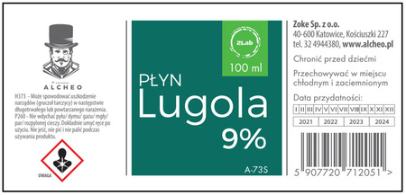 Płyn Lugola 9% -100ml  