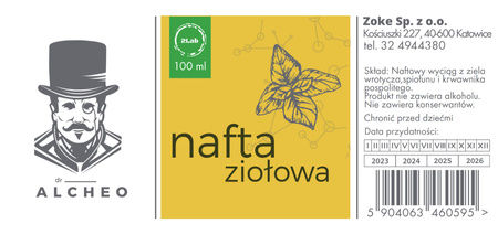 Nafta ziołowa. Trzy zioła. 100ml