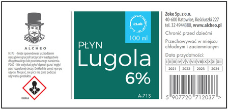 Płyn Lugola 6% -100ml 