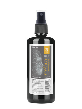 Srebro koloidalne 20 ppm. 200ml spray