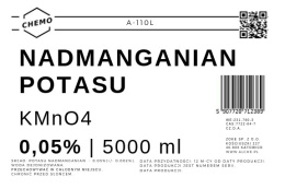 Nadmanganian potasu 0,050%. 5000 ml