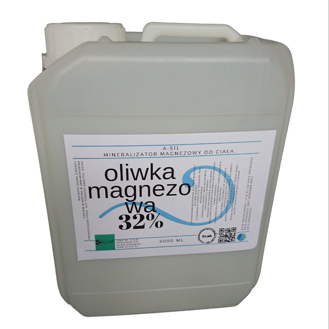 Oliwka Magnezowa Oliwka 32% MgCl2. 5000 ml.