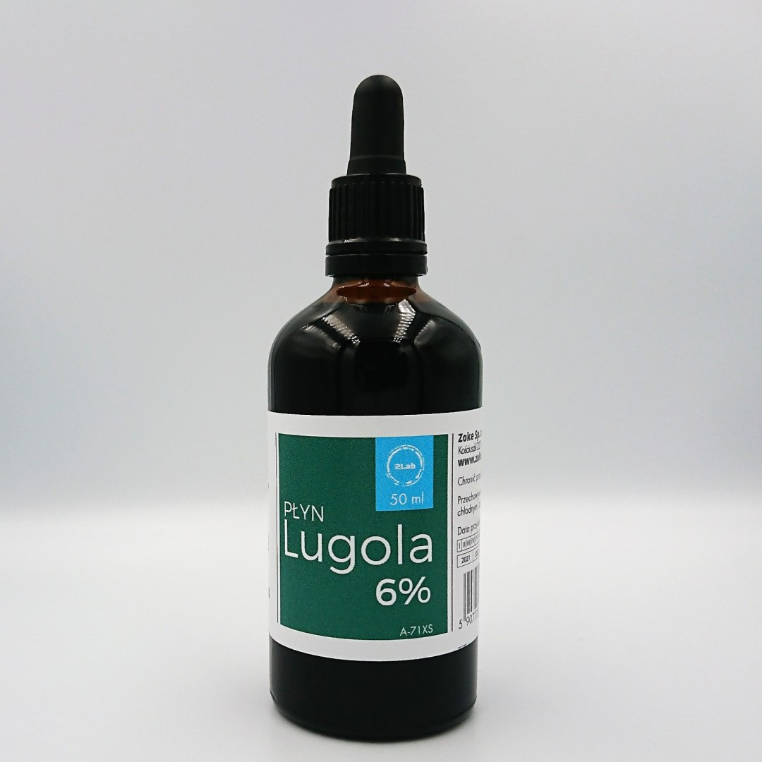 Płyn Lugola 6% -50ml Ultraczysty. Dr Alcheo