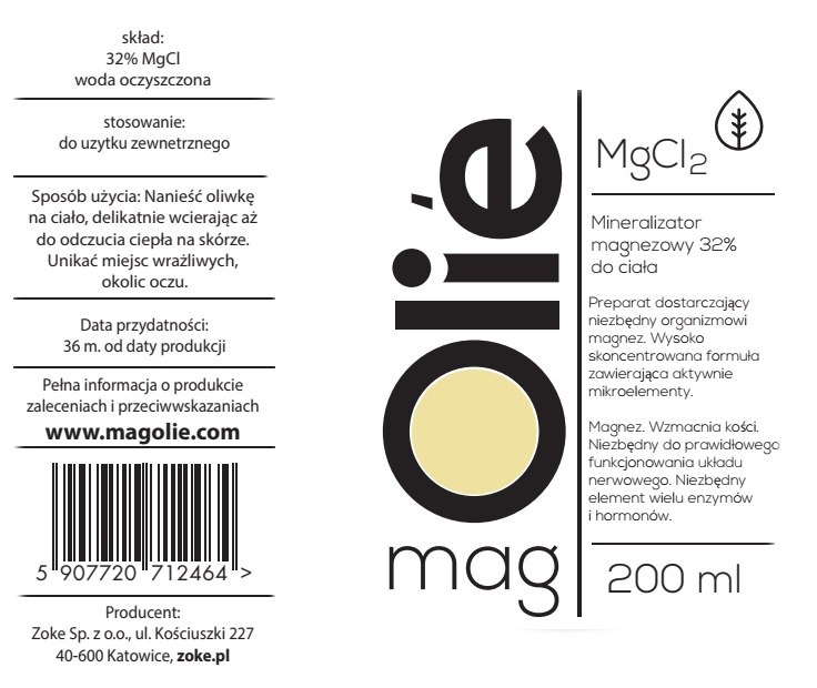Oliwka Magnezowa 32% z Potasem i Wapniem. 200 ml - Spray