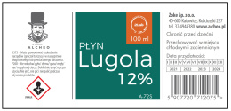 Płyn Lugola 12% -100ml Ultraczysty. Dr Alcheo