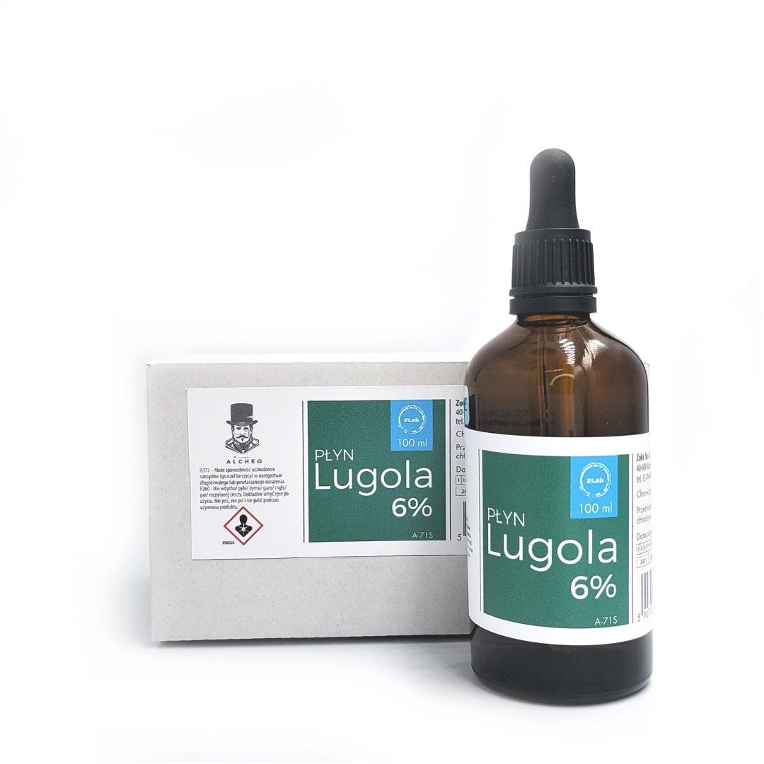 Płyn Lugola 6% -100ml Ultraczysty. Dr Alcheo