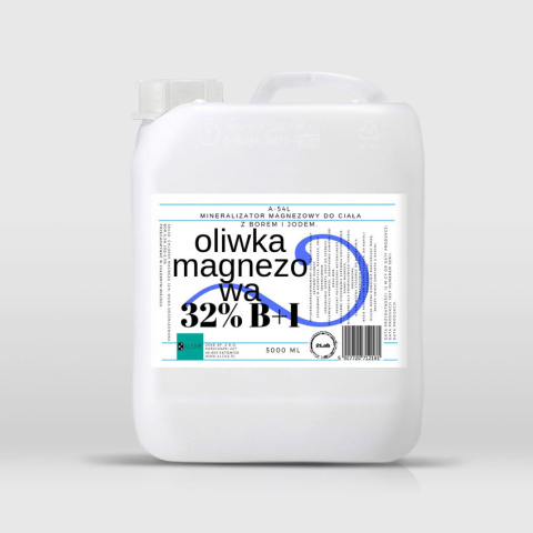 Oliwka Magnezowa 32%, Z Jodem i Borem. 5000 ml