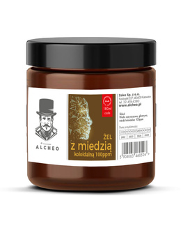 Żel z miedzią koloidalną 100ppm. 180ml