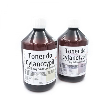 Toner taninowy do Cyjanotypii. Zestaw - 2x500 ml